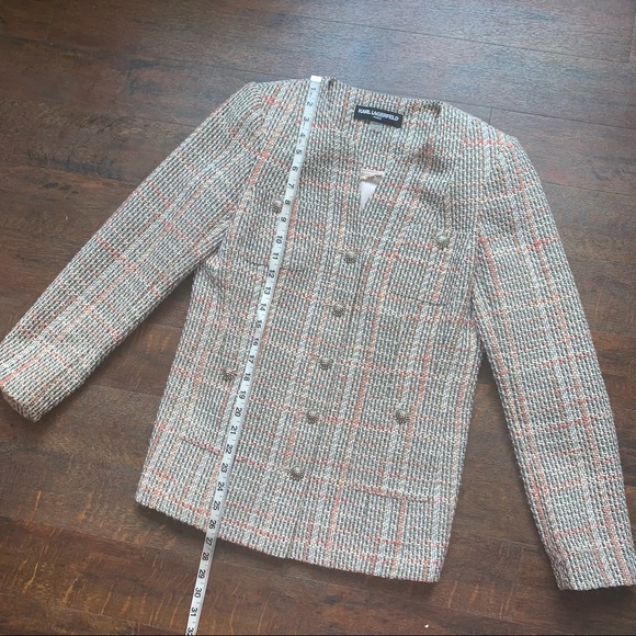 Karl Lagerfeld Nae Tweed Suit Jacket - Picture 2 of 10